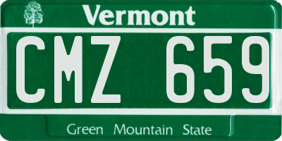 VT license plate CMZ659