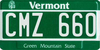 VT license plate CMZ660
