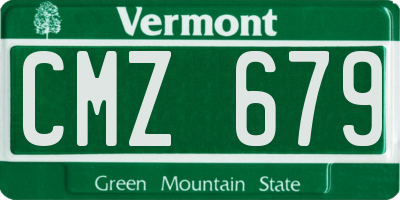 VT license plate CMZ679