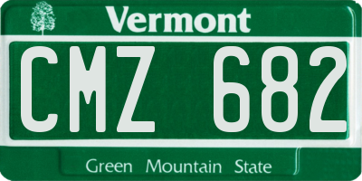 VT license plate CMZ682