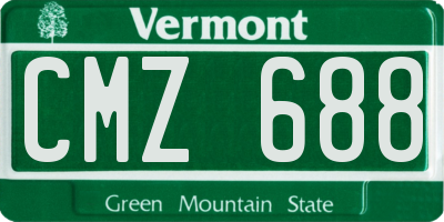 VT license plate CMZ688