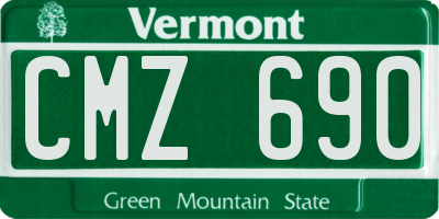 VT license plate CMZ690