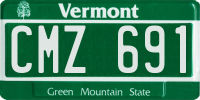 VT license plate CMZ691