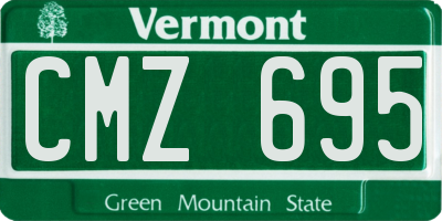 VT license plate CMZ695