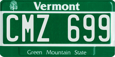 VT license plate CMZ699
