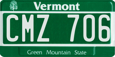 VT license plate CMZ706