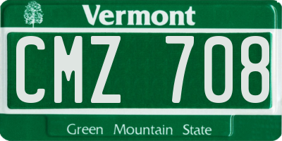 VT license plate CMZ708