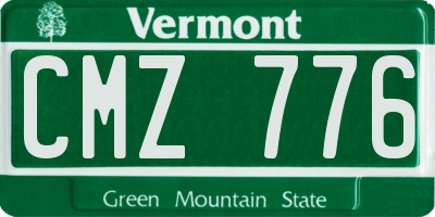 VT license plate CMZ776