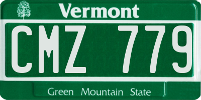 VT license plate CMZ779