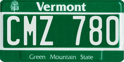VT license plate CMZ780