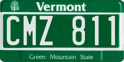 VT license plate CMZ811