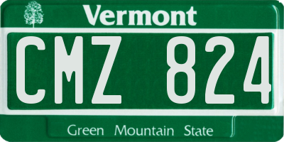 VT license plate CMZ824