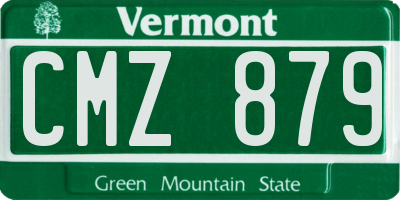 VT license plate CMZ879