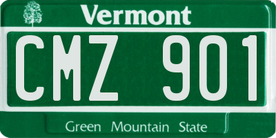 VT license plate CMZ901