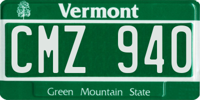 VT license plate CMZ940