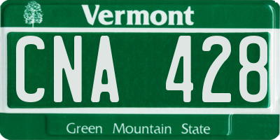 VT license plate CNA428