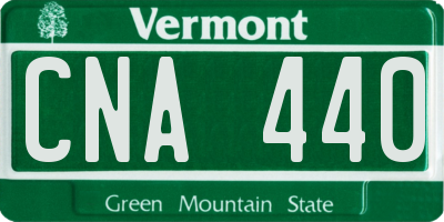 VT license plate CNA440