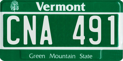 VT license plate CNA491