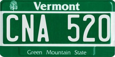 VT license plate CNA520