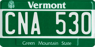 VT license plate CNA530