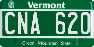 VT license plate CNA620