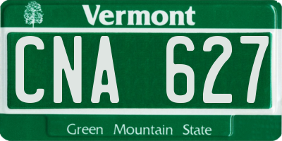 VT license plate CNA627