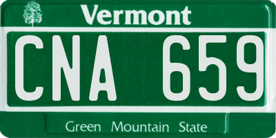 VT license plate CNA659