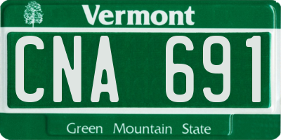 VT license plate CNA691