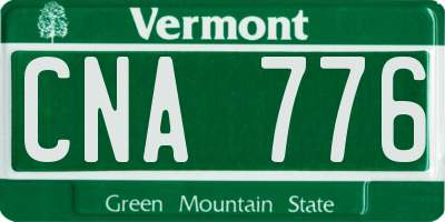VT license plate CNA776