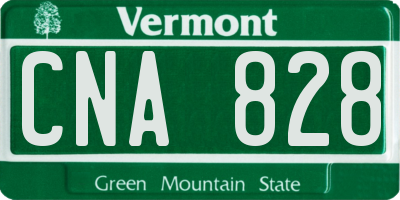 VT license plate CNA828