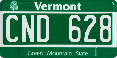 VT license plate CND628
