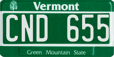 VT license plate CND655