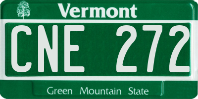 VT license plate CNE272