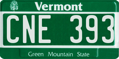 VT license plate CNE393