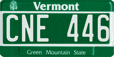 VT license plate CNE446