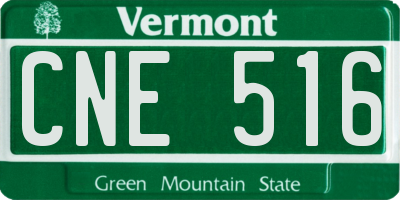 VT license plate CNE516