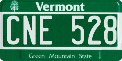 VT license plate CNE528