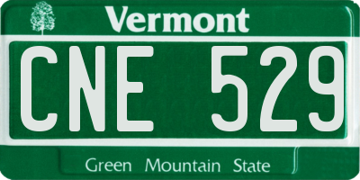 VT license plate CNE529