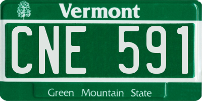 VT license plate CNE591