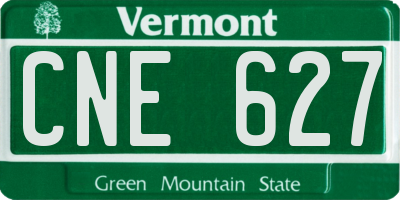 VT license plate CNE627