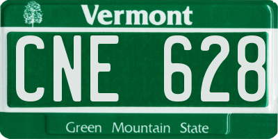 VT license plate CNE628