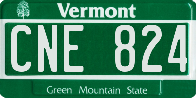 VT license plate CNE824