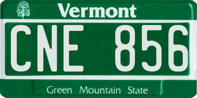 VT license plate CNE856