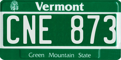 VT license plate CNE873