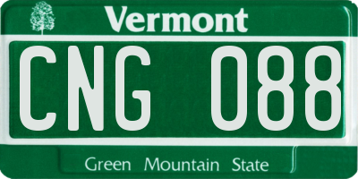 VT license plate CNG088