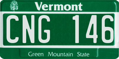 VT license plate CNG146