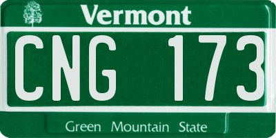 VT license plate CNG173