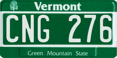VT license plate CNG276