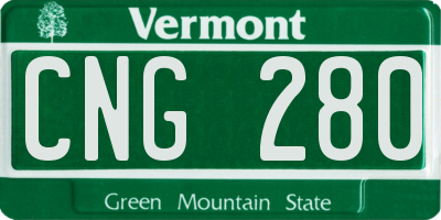 VT license plate CNG280