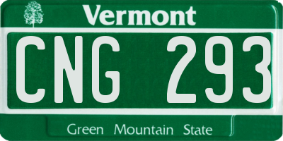 VT license plate CNG293